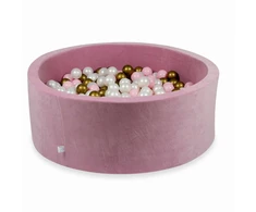 Mimii Suchy basen su piłeczkami Velvet Soft Rožinė