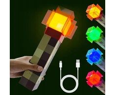 MINECRAFT NAKTINĖ LEMPA ŽAIDIMŲ KAMBARIO DEKOLAS MIGAMOJOJE USB naktinė lempa