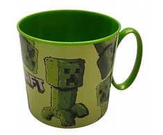MINECRAFT Puodelis, vakarienės puodelis, 265 ml, vaikiškas plastikas, be BPA
