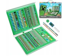 MINECRAFT Rinkinys artystyczny kredki farby flamastry do malowania rysowania