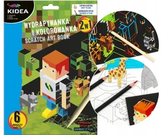 MINECRAFT spalvinimo įbrėžimų žaidimas su Kidea bambuko rašikliu
