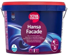 Mineralinių fasadų dažai VIVACOLOR HANSA FACADE, baltos sp., LA bazė, 9 l