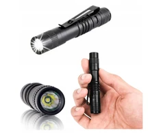 Mini LED žibintuvėlis su segtuku 300LM Galingas LED 9cm