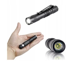 Mini LED žibintuvėlis su segtuku 300LM Galingas LED 9cm