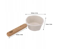 MINI nelimpantis PUODAS SVIESTUI IR PIENUI PAkaitinti 10,5*5,5CM 250ml