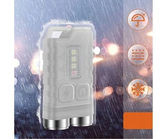 MINI POCKET LIGHT 2 LED USB-C IP65 UV Raudonas LIGHT RAKTAIKALIS 900LM