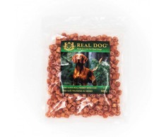 Real Dog SNACKS Mini suši triušiena su menke 500g