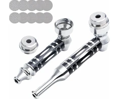 MINI VAMZDŽIO LAIKIKLIS NEŠIOJAMI PLIENINIAI TABAKO PRIEDAI POLIRUOTA JUODA