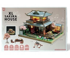 Miniatiūrinis namas XL JAPANESE HOUSE music LED šviestuvas 600 elementų. PADARYK TAI PATS