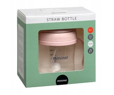 Mininor Global Aps „Miniror Global“ – šiaudinis butelis iš tritano, 220 ml – rožinis (14242)