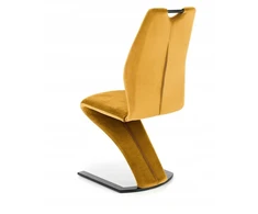 Minkšta kėdė K-442 Halmar Mustard, ant bėgių