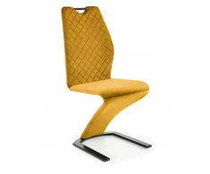 Minkšta kėdė K-442 Halmar Mustard, ant bėgių