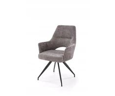 Minkšta pasukama kėdė, skirta svetainės persirengimo stalui Loft K542 Popiel Halmar