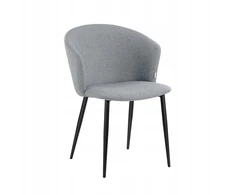 Minkšta silkės rašto kėdė, lofto stiliaus LUJO, tamsiai pilka 56,5x59x81 HOMLA