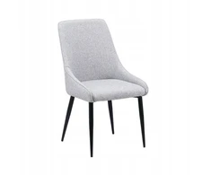 Minkšta svetainės kėdė SABOR pilka silkės raštas 52x52x93.5 HOMLA