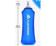 MINKŠTAS GERIMAS BUTELIS 500 ml SU RANKENE, SKIRTAS BĖGTI LENGVAM SPORTUI