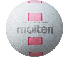 Minkštas tinklinio kamuolys Molten Soft Volleyball Deluxe S2Y1550-WP