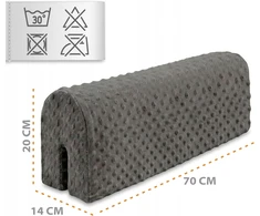 Minky ZABEZPIECZENIE KRAWEDZI LOZECZKA 70 CM Z POKROWCEM DO PRANIA