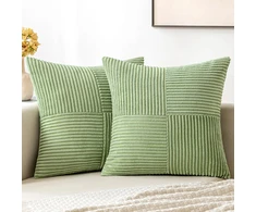 MIULEE Rinkinys 2 Poszewek 50 x 50 m Žalias Boho Na Poduszki Sofa