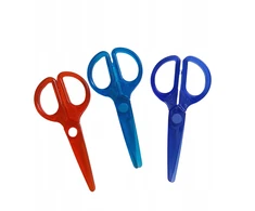 Miximport Vaikiškos saugios plastikinės žirklės 12 cm, spalvų derinys