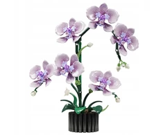 MJI 13115 Gėlių orchidėjų kaladėlės, 619 elementų - dekoratyvinis orchidėjų modelis