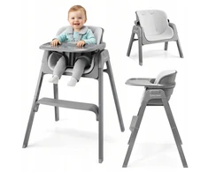 Moby System Noxi 3-in-1 sulankstoma maitinimo kėdutė, pilka