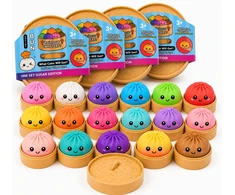 Modebelle 3x Squishy squishy koldūnų rinkinys Koldūnas 10 cm DIDELIS koldūnas