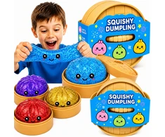 Modebelle Rinkinyje 3 vnt. Squishy squishy koldūnai Blizgučiai kukuliai 6 cm