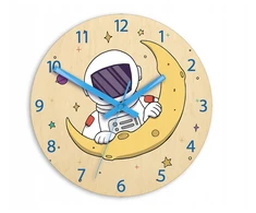 Modernclock Laikrodis ścienny ASTRONAUTA dla dziecka - CICHY