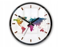 Modernclock Sieninis laikrodis Map