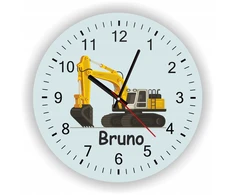 Modernclock Vaikiškas sieninis laikrodis Traktorius