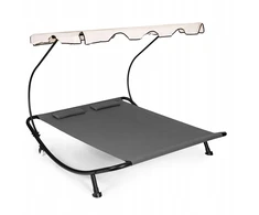 Modernhome Dvivietė lauko gulto-supynės su stogeliu, 220kg