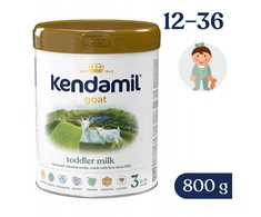 Modifikuotas ožkų pienas Kendamil 3 Jauniesiems 800g Be žuvų taukų