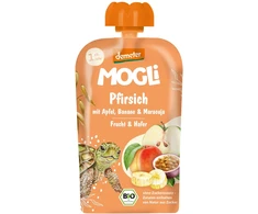 Mogli OBUOLIAI – PERSIKAS – BANANAI – PASSION ŽUVYS – AVIŽŲ PUTESAI BE PRIDĖTO CUKRAUS NUO 1