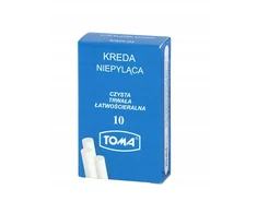 Mokyklinė kreida be dulkių balta 10 vnt. TOMA