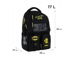 Mokyklinė kuprinė berniukams Kite Dc25-2587m juoda, 17l