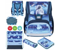 Mokyklinė kuprinė Herlitz Loop Cosmic Explorer su priedais, mėlyna