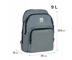Mokyklinė kuprinė jaunimui Kite K24-2589s-2, pilka