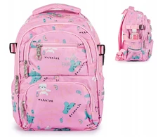 Mokyklinė kuprinė mergaitėms „Bivacc Fairytale“, 19 l, rožinė