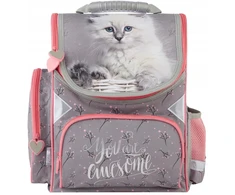 Mokyklinė kuprinė Paso Cat, rožinė