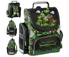 Mokyklinė kuprinė Paso Minecraft PP25PX-525, žalia