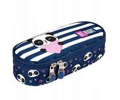 Mokyklinis pieštukų dėklas St.Right Love Panda, mėlynas