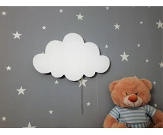 Moliland Lampka nocna do pokoju dziecka chmurka na baterie wisząca dla dziecka