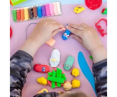 Bigtoys Molio putplastis 24 spalvų Sensory Play tešlos vaikams rinkinys