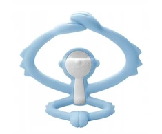 Mombella Teether rankena Monkey Toy mėlyna