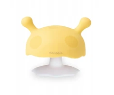 MOMBELLA TEETHER SOOTHING MSHROOM krūtų forma dantims geltona