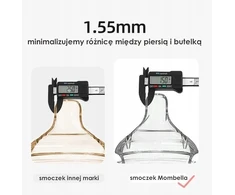 Mombella žindukas, skirtas klasikiniam M buteliukui nuo pilvo dieglių