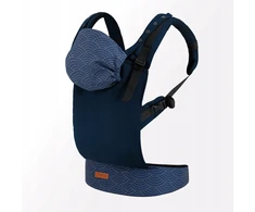 MoMi COLLET nešynė, tamsiai mėlyna - 2in1 gobtuvas, 2 pozicijos, iki 15 kg