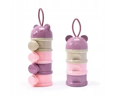 Mommy Bag konteineris Teddy bear pieno formulei, rožinis
