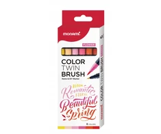 Monami Color Twin 6 spalvų gėlių rašikliai